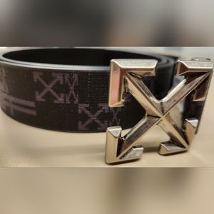 Black Monogram Designer Belt